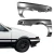 Steel OER Fenders (FRONT SET L R PAIR) > Toyota Corolla AE86 Trueno 1984-1987 - image 6