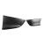 2004-2009 Mazda 3 Maver Rear Lip Add on Spoilers - 2 Pieces - image 7