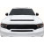 2011-2023 Dodge Durango Duraflex Demon Look Hood - 1 Piece - image 1