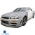 FRP GTR Conversion Fenders (rear) > Nissan Skyline (R34) GTT 1999-2004 > 2dr Coupe - image 12