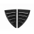 Nissan 300ZX 1990-1996 2+2 Louvered 2 Piece Polyurethane Window Scoops - image 2