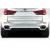2014-2018 BMW X5 F15 M Performance Look Rear Diffuser - 3 Pieces (S) - image 1