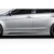 2008-2017 Mitsubishi Lancer / Lancer Evolution 10 Vantix Side Skirt Rocker Panel Splitters - 2 Pieces (S) - image 1