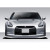 2009-2011 Nissan GT-R R35 Eros Version 5 Front Lip Under Spoiler Air Dam - 1 Piece - image 4