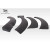 2003-2006 Porsche Cayenne G-Sport Wide Body Rear Fender Flares - 6 Piece - image 7