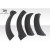 2003-2006 Porsche Cayenne G-Sport Wide Body Rear Fender Flares - 6 Piece - image 10