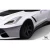 2014-2019 Chevrolet Corvette C7 Gran Veloce Wide Body Front Fender Flares- 2 Piece - image 3