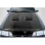 1987-1993 Ford Mustang Heat Extractor Carbon Fiber Hood - image 1