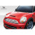 2007-2013 Mini Cooper Hatchback R56 Clubman R55 2009-2015 Cooper convertible R57 2012-2015 Cooper Coupe / Roadster R58 R59 Racer Hood - 1 Piece - image 3