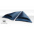 2006-2012 Mitsubishi Eclipse Duraflex Racer Window Scoop Louvers - 2 Piece - image 5