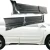 FRP WAL BISO Side Skirts & Door Caps 6pc > Lexus RX350 2010-2013 - image 18