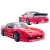 FRP URA v4 Body Kit 4pc > Nissan 240SX 1989-1994> 3dr Hatch - image 1