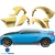 FRP SDAS Wide Body Fender Flares Set 8pc > Nissan 350Z (Z33) 2003-2008 - image 6