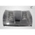 1994-2001 Dodge Ram Carbon Creations DriTech Viper Look Hood - 1 Piece - image 3