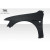 2003-2006 Mitsubishi Lancer Evolution 8 9 Duraflex VT-X Wide Body Front Fenders - 2 Piece - image 7