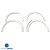 FRP NST Wide Body 90mm Fender Flare Set 6pc > Lexus GS300 1998-2005 - image 3