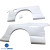 FRP ORI t2 50mm Press Wide Body Fenders (rear) > Nissan 240SX 1989-1994 > 2dr Coupe - image 4