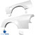 FRP ORI t4 75mm Wide Body Fenders (rear) 6pc > Nissan 240SX 1989-1994 > 3dr Hatch - image 17