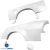 FRP ORI t4 75mm Wide Body Fenders Set 8pc > Nissan 240SX 1989-1994 > 3dr Hatch - image 62