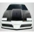 1982-1992 Pontiac Firebird ZL1 Look Carbon Fiber Hood - image 1