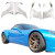 ModeloDrive FRP GT3-XL Wide Body Fender Set 6pc > Chevrolet Corvette (C6) 2005-2013 - image 1