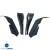 Carbon Fiber BORD Front Bumper Canards 4pc > Nissan Skyline (R33) GTR 1995-1998 - image 8