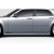 2005-2010 Chrysler 300 300C Bomber Side Skirts Rocker Panels - 2 Piece - image 1