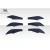 2013-2020 Scion FR-S Toyota 86 Subaru BRZ GT500 V3 Rear Bumper Canards - 6 Piece - image 4
