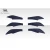 2013-2020 Scion FR-S Toyota 86 Subaru BRZ GT500 V3 Rear Bumper Canards - 6 Piece - image 7