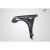2006-2007 Subaru Impreza WRX STI 4DR C Speed 20mm Front Fenders - 2 Piece - image 4