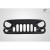 2007-2018 Jeep Wrangler Carbon Creations Predator Grille - 1 Piece - image 2