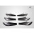 2013-2020 Scion FR-S Toyota 86 Subaru BRZ Carbon Creations GT500 V3 Rear Bumper Canards - 6 Piece - image 9