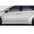 2008-2010 Subaru Impreza 2008-2011 Impreza WRX 4DR 5DR Duraflex MSR Side Skirts - 2 Piece - image 1