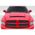 2002-2008 Dodge Ram 1500 2500 3500 Duraflex Demon Look Hood - 1 Piece - image 1