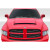 2002-2008 Dodge Ram 1500 2500 3500 Demon Look Hood - 1 Piece - image 1