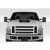2008-2010 Ford Super Duty F250 F350 F450 GT500 V2 Hood - 1 Piece (S) - image 6