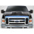 2008-2010 Ford Super Duty F250 F350 F450 GT500 V2 Hood - 1 Piece - image 2
