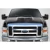 2008-2010 Ford Super Duty F250 F350 F450 GT500 V2 Hood - 1 Piece - image 2