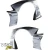 FRP TKYO Wide Body Fender Flares (front) 4pc 50mm > BMW 318i 325i (E36) 1992-1998 > 2dr Coupe - image 3