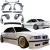 FRP TKYO Wide Body Kit 12pc w Wing > BMW 318i 325i (E36) 1992-1998 > 2dr Coupe - image 2