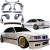 VSaero FRP TKYO Wide Body Kit 12pc w Wing > BMW 318i 325i (E36) 1992-1998 > 2dr Coupe - image 2