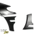 FRP TKYO V2 Wide Body Kit w Wing > BMW 325i 330i (E46) 2002-2005 > 4dr Sedan - image 25
