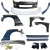 FRP TKYO Wide Body Kit w Wing 13pc > Honda Civic EG 1992-1995 > 3dr Hatchback - image 3