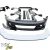 FRP TKYO Wide Body Kit w Wing 13pc > Honda Civic EG 1992-1995 > 3dr Hatchback - image 4