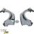 FRP MAM Wide Body Fender Flares (rear) 3pc 60mm > Honda Civic EK 1996-2000 > 3dr Hatchback - image 6