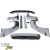 FRP MAM Wide Body Kit /w Wing 9pc > Honda Civic EK 1999-2000 > 3dr Hatchback - image 2
