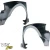 FRP MAM Wide Body Kit /w Wing 9pc > Honda Civic EK 1999-2000 > 3dr Hatchback - image 24