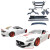 VSaero FRP LBPE Wide Body Kit /w Wing for Maserati GranTurismo 2008-2013 - image 10