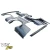 FRP TKYO Wide Body Kit w Wing 13pc > Mercedes-Benz 190E (W201) 1988-1993 - image 3