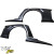 VSaero FRP VOLT Wide Body Fenders (rear) 4pc > Mitsubishi Evolution EVO8 EVO9 CT9A 2003-2006 - image 6
